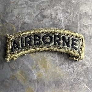 AIRBORNE fully embroidered arch patch, vintage